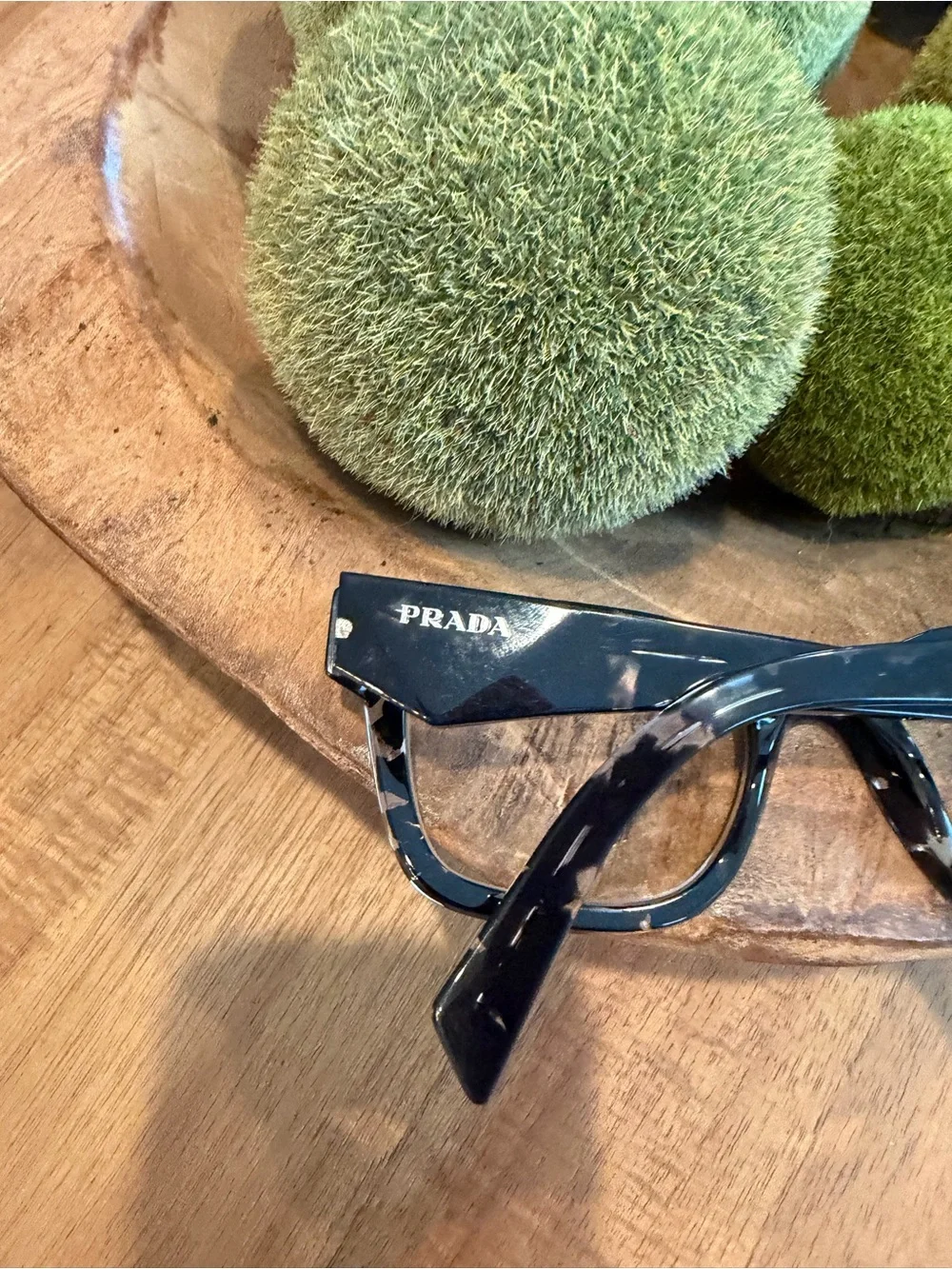 Prada Black Tortoise Cat-Eye Frames reading glasses prescription lenses